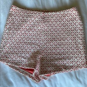 Mink pink x nasty gal mid waisted crochet shorts